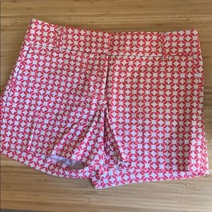 Loft The Rivera Short pattered size 00 red white